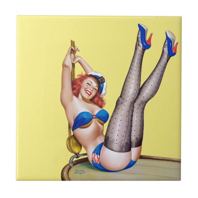 Erster Maat von Peter Driben 1953 Fliese (Vorderseite)