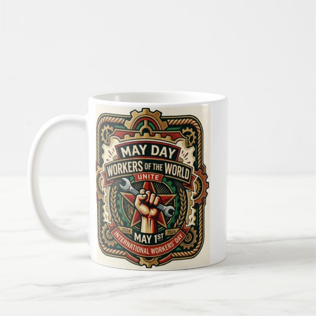 Erster Mai Becher Kaffeetasse (Links)
