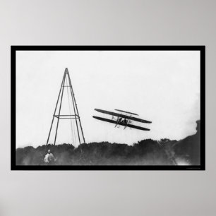 Erster militärischer Flugzeug, Orville Wright 1909 Poster