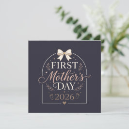 Erster Muttertag 2026 , Neue Mama Einladung