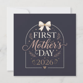 Erster Muttertag 2026 , Neue Mama Einladung