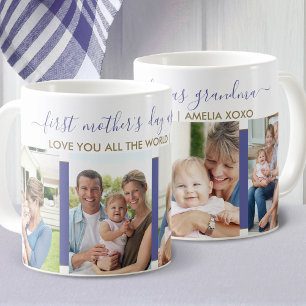 Erster Muttertag als Oma 4 Foto Iris Blau Kaffeetasse