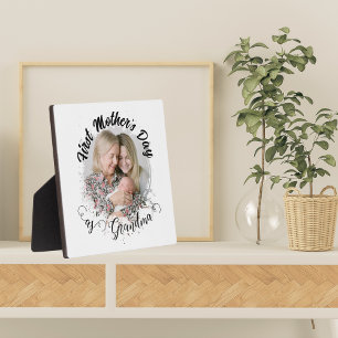 Erster Muttertag als Oma-Foto Fotoplatte