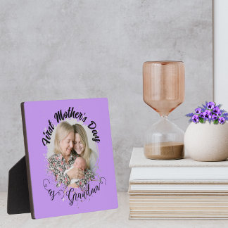 Erster Muttertag als Oma-Foto Fotoplatte