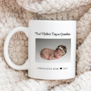 Erster Muttertag als Oma New Baby Foto Kaffeetasse