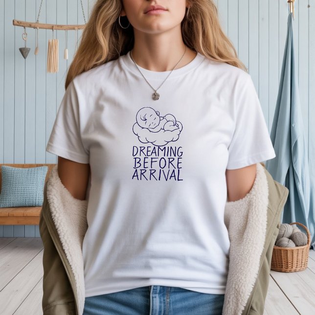 Erster Muttertag blau schwanger T-Shirt (Von Creator hochgeladen)
