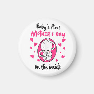 Erster Muttertag des Babys auf der Innenseite Magnet
