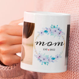 Erster Muttertag - individuelles Jahr für Fotos de Kaffeetasse