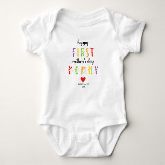 Erster Muttertag mit Personalisierter Babysuite Baby Strampler