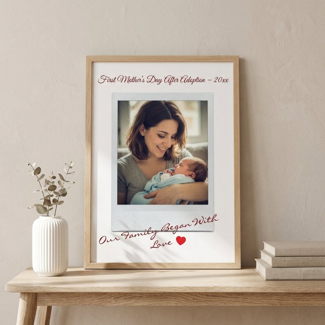 Erster Muttertag nach dem Adoptionsfoto Poster (Von Creator hochgeladen)