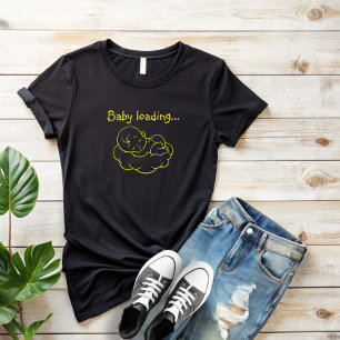 Erster Muttertag schwanger gelb T-Shirt