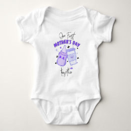 Erster Muttertag Zusammen / Mauve passendes Outfit Baby Strampler