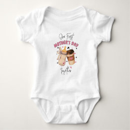 Erster Muttertag Zusammen / Rosa passendes Outfit Baby Strampler