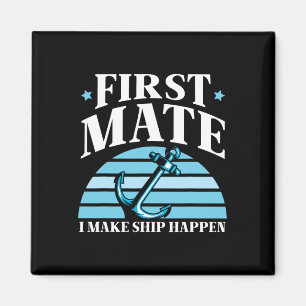 Erster Offizier Ich Mache Schiff Geschehen Boot Ya Magnet