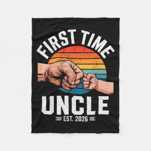 Erster Onkel Est 2026 Babyankündigung Großartig Fleecedecke