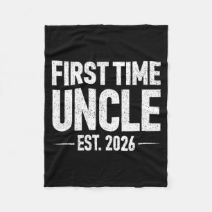 Erster Onkel Est. 2026 Lustiger Neuer Onkel Fleecedecke