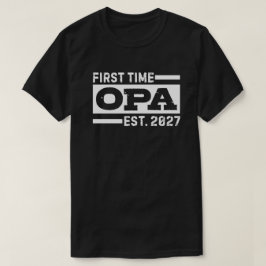Erster Opa seit 2027 Geschenk für Männer Neuer Opa T-Shirt