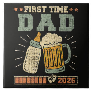 Erster Papa 2026 Erwartet Baby Lustig Fliese