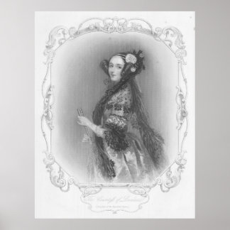 Erster Programmierer: Ada Lovelace Poster