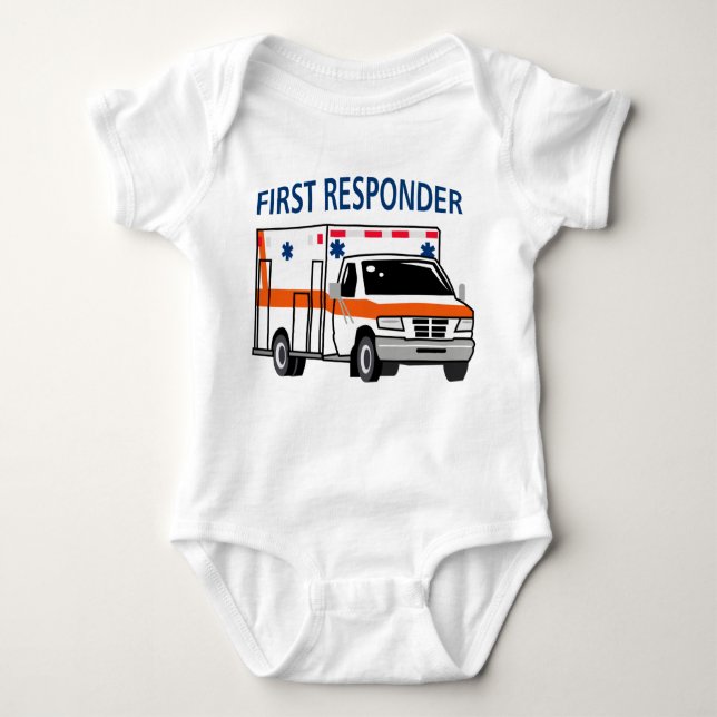 Erster Responder Baby Strampler (Vorderseite)