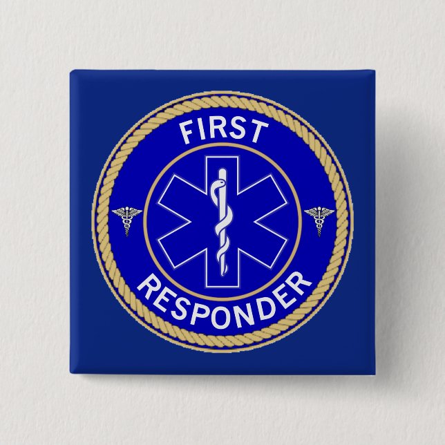 Erster Responder Button (Vorderseite)