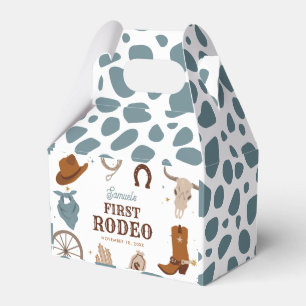 Erster Rodeo Blue Wild West Boy Erster Geburtstag Geschenkschachtel