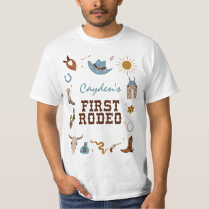 Erster Rodeo Western Cowboy zum ersten Geburtstag T-Shirt