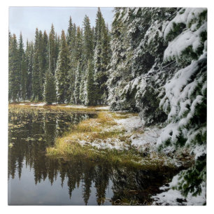 Erster Schnee auf den Golden Waters Fliese