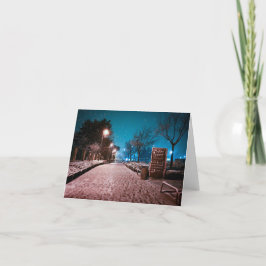 Erster Schnee Dankeskarte