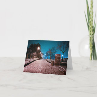 Erster Schnee Dankeskarte