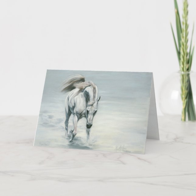 Erster Schnee Feiertagskarte (Vorderseite)