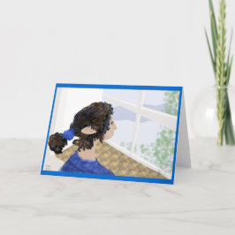 Erster Schnee Feiertagskarte