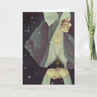 "Erster Schnee-" Gruß-Karte Feiertagskarte