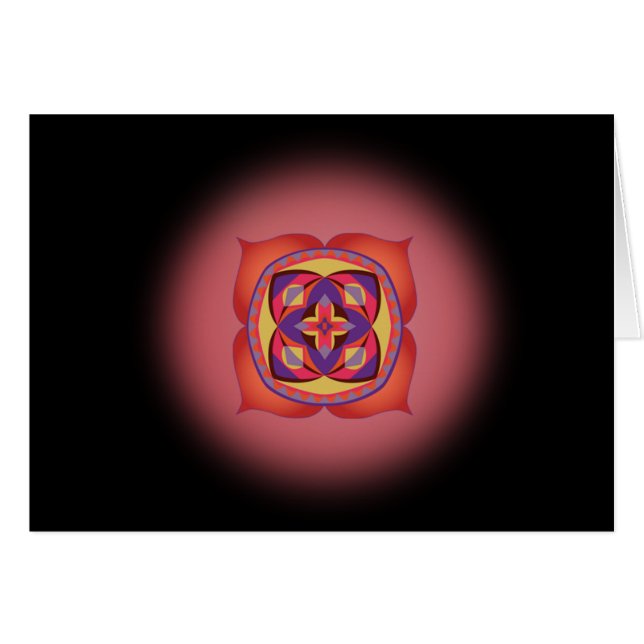 Erster Schritt zur Soul-Karte mit erster Chakra (Vorderseite (Horizontal))