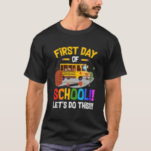 Erster Schulbusfahrer Kinder Lehrer zurück T T-Shirt