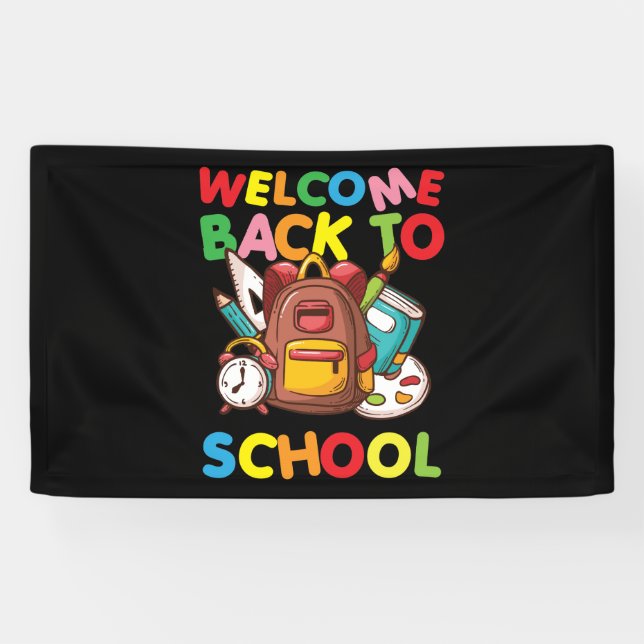 Erster Schullehrertag Willkommen zurück zur Schule Banner (Horizontal)