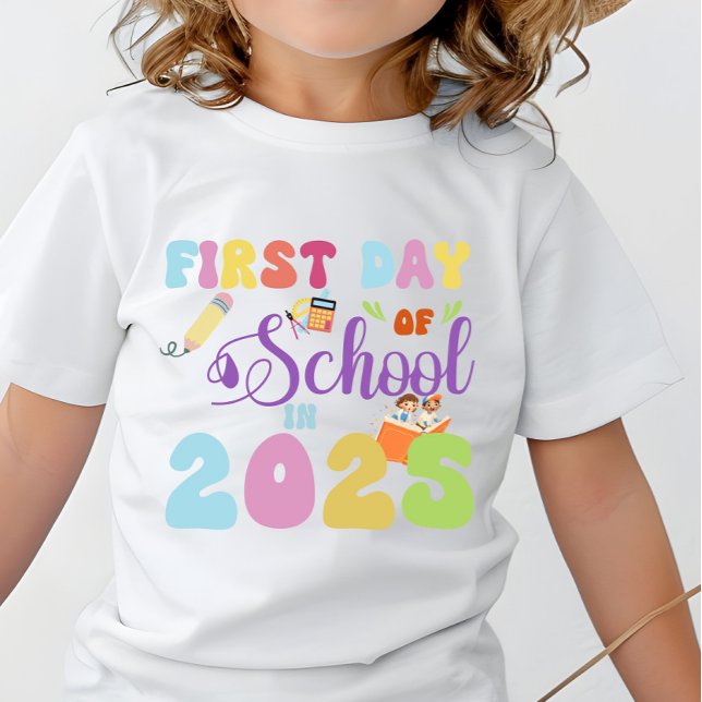 Erster Schultag 2025 Zurück zur Schule T-Shirt (Von Creator hochgeladen)