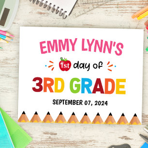 Erster Schultag 3. Klasse Poster