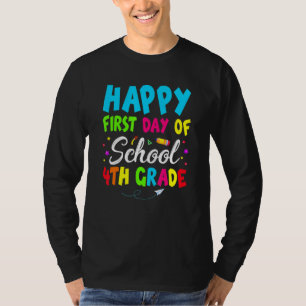 Erster Schultag 4. Klasse für Jungen Kind Mädchen T-Shirt