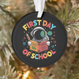Erster Schultag Astronaut Weltraum Zurück zur Schu Ornament
