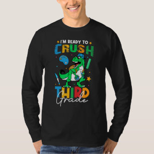 Erster Schultag Bereit 3. Klasse zu knacken Trex T-Shirt