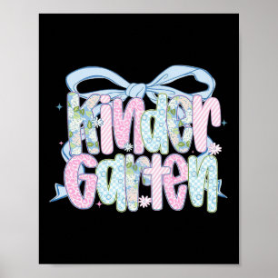 Erster Schultag Blumenstrauß für Lehrer Poster