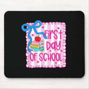 Erster Schultag Coquette Mädchen Bleistift Zurück Mousepad