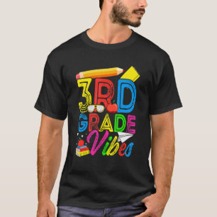 Erster Schultag der 3. Klasse Vibes zurück zum Sch T-Shirt