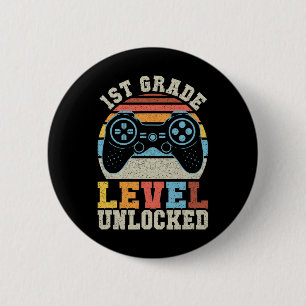 Erster Schultag des ungesperrten Gamers Button