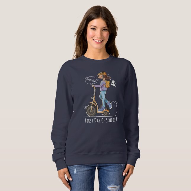 Erster Schultag | Frauen Sweatshirt (Vorne ganz)