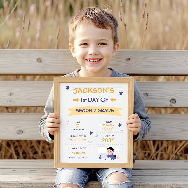 Erster Schultag für Jungen Poster (Von Creator hochgeladen)