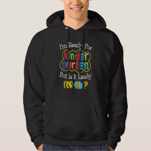 Erster Schultag für Kinder im Kindergarten Zurück Hoodie