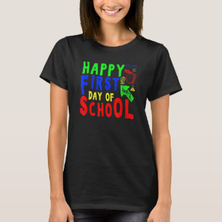 Erster Schultag für Lehrer und Schüler zurück T-Shirt