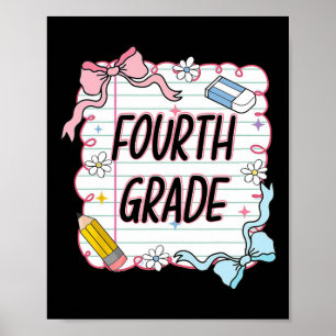 Erster Schultag Girly Coquette1  Poster